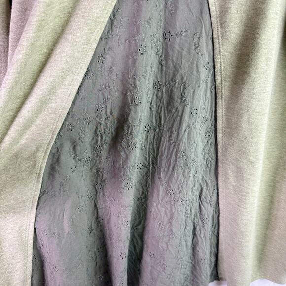 LOGO Lounge Lori Goldstein Women's Large Light Green Zip Up Hoodie Sweatshirt - Picture 5 of 10